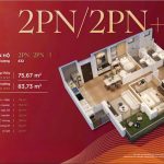 Thiết kế 3d căn 2 ngủ/2 ngủ+ 1 chung cư BV Diamond thái nguyên