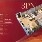 Thiết kế 3d căn 3 ngủ chung cư BV Diamond thái nguyên