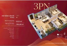 THIẾT KẾ CĂN HỘ 3 NGỦ CĂN HỘ CAO CẤP THÁP ĐÔI BV DIAMOND HILL THÁI NGUYÊN Thiết kế 3d căn 3 ngủ chung cư BV Diamond thái nguyên